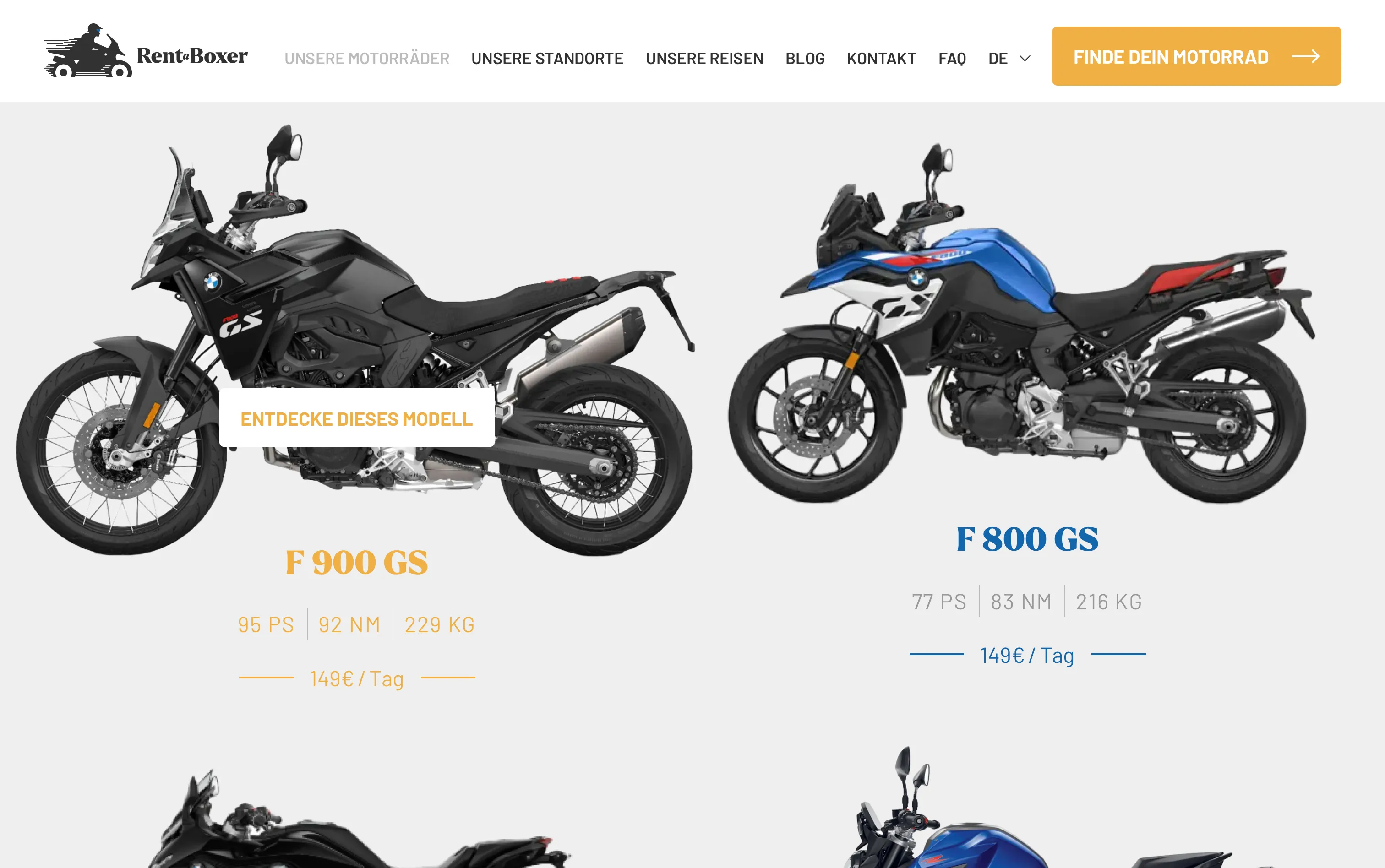 Une sélection de véhicules, magnifiquement mise en valeur