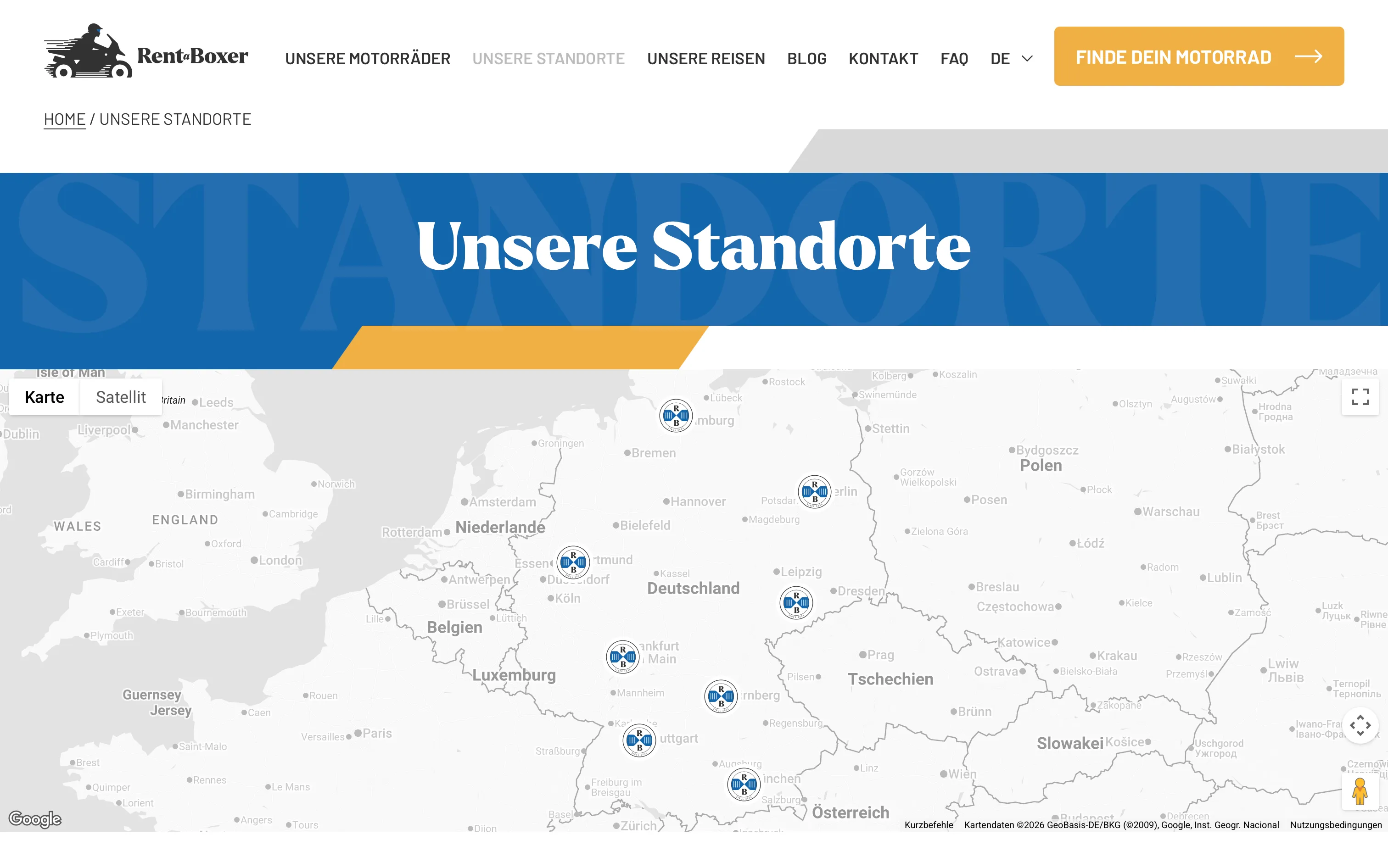 Disponible dans plusieurs villes en Europe